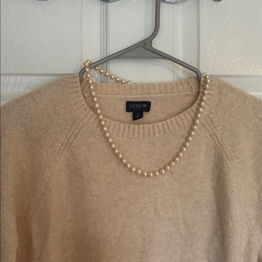 J. Crew Tan Crewneck Sweater